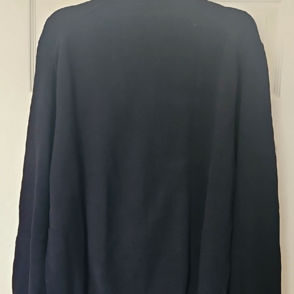 Saddlebred Black Crewneck Sweater Classic Fit - Picture 3 of 3